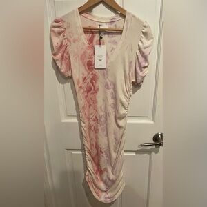 Sundays Pink and Purple Swirl T-Shirt Dress